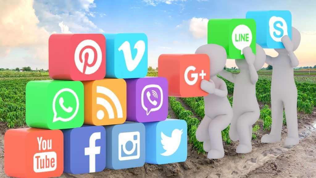 redes sociales para el agro